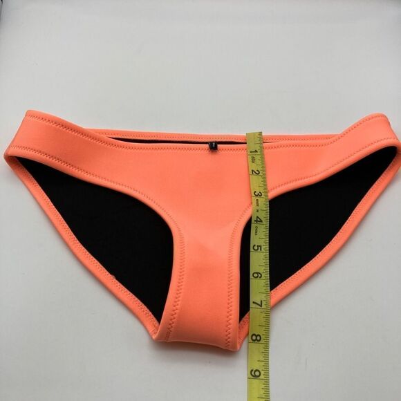 Triangl Neon Orange Bikini Bottom Size S 100% Neoprene - Picture 3 of 6